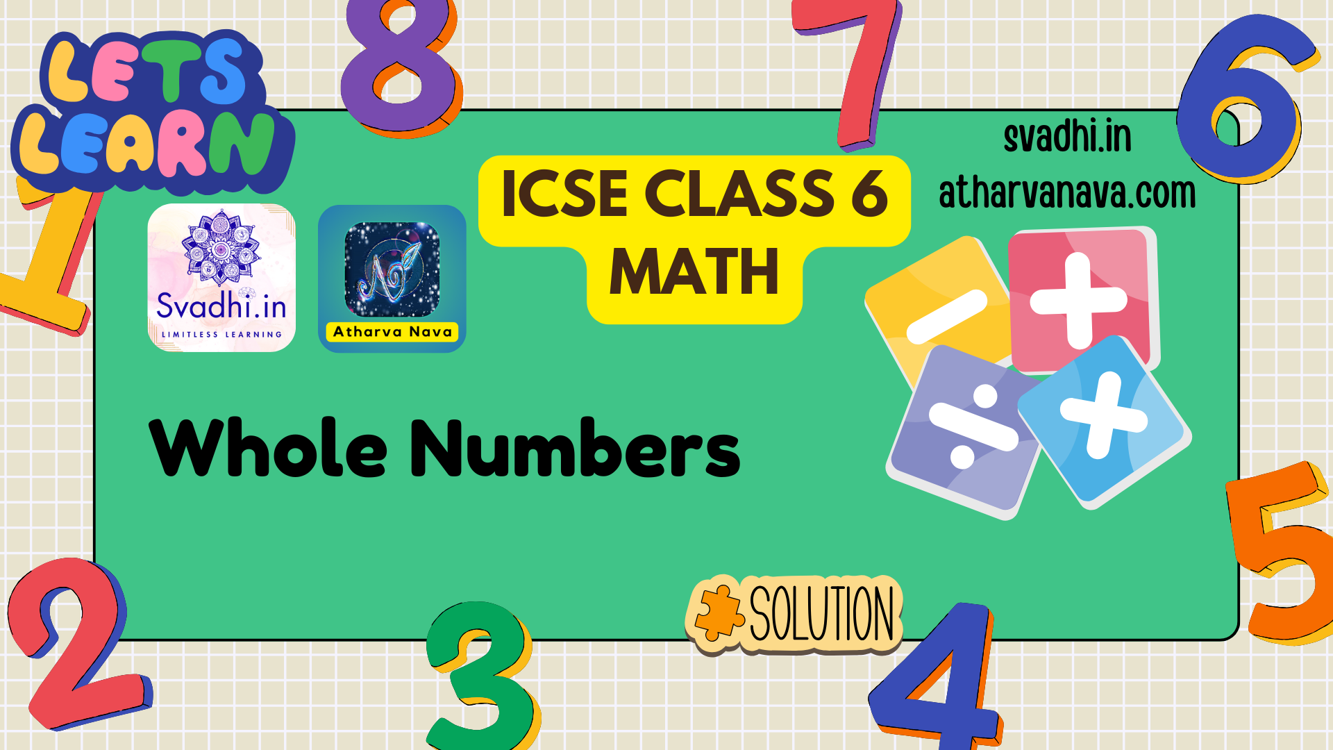 ICSE Class 6 Math: Whole Numbers